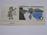 USA - satelita Mariner 10 - bada Wenus - Mi. 1170 ** przywieszka reklamowa