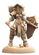 Battle Nun Chalice Bearer Warrior Paladin Pinup B RPG Druk 3D NSFW