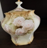 Pojemnik na biszkopty- róże RS PRUSSIA / tułowice1890-1910 r.