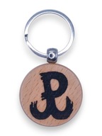 Drewniany brelok Polska Walcząca – grawer z logo