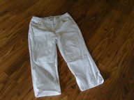 DAMART super BIAŁE SPODNIE 7/8 44
