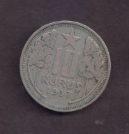 Turcja - 10 Kurus 1937 rok