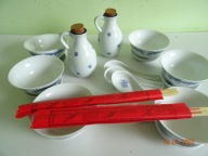 porcelana chiny zupa filiżanki flakon łyżki sake?