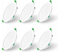 LAMPY SUFITOWE OKRĄGŁE LED ALUSSO 175MM 15W 6 SZTUK BIAŁE