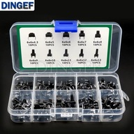 ZESTAW PRZEŁĄCZNIKÓW TACT MICRO SWITCH SMD 10 rodz, po 20 szt box PBY-018