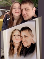 Portrety na zamówienie A4 1os kolor