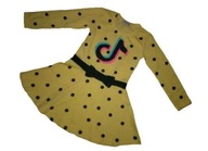 SUKIENKA DZIEWCZĘCA DŁUGI RĘKAW ROZM.128 (7-8 LAT)