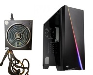 Obudowa 650W Aerocool Cylon RGB MT, zasilacz ATX 650W LC6650GP3 Tychy