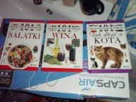 4 książki z serii 101 praktycznych porad Sałatki Wina, Kot, Turystyka piesz