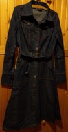 Sukienka jeansowa kieszenie vintage made in England TRUKKA M L 38 40