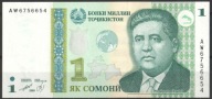 Tadżykistan - P- 14 - 1 Somoni - 1999 - seria AW