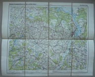 SZCZECIN, POMORZE ZACHODNIE, POMORZE PRZEDNIE, BRANDENBURGIA; MAPA DROGOWA