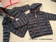 Nowa Kurtka Wiosenna MINOTI 80-86 Granat Pomarańcz Detale Premium