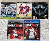 KULTOWE GRY PLAYSTATION PS3 +PS4 ORYGINALNE PES2012 FIFA NBA DIABLO -5 GIER