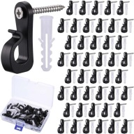 Wieszak Haczyk Montażowy do Przewodów Lampek led Girlandy – zestaw 20 szt