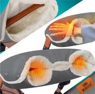 KIDIZ Mufki Wodoodporny wiatroszczelny ogrzewacz do rąk,wózka polar,bawełna