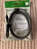 Kabel Thunderbolt 5 USB C do C 1m 80 Gb/s 120 Gb/s 240 W 16K NOWY
