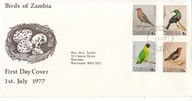 Ptaki, Zambia, FDC