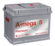 AKUMULATOR AMEGA PREMIUM M5 12V 60AH 600A P+ SKLEP KRAKÓW DOWÓZ MONTAŻ
