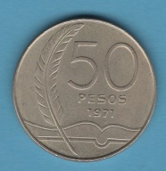 (1UR14) Urugwaj 50 peso, 1971