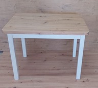 Stół kuchenny dąb artisan-nogi białe 120cmx70cm