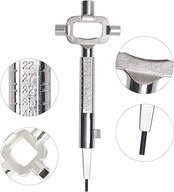 KLUCZ BUDOWLANY WSZECHSTRONNY DO OKIEN DRZWI ZAMKÓW OTWIERACZ DO PIWA