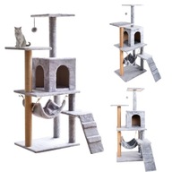 DRAPAK DLA KOTA WYSOKI LEGOWISKO SŁUPEK DO DRAPANIA DOMEK WIEŻA 5 POZIOMÓW