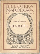 WILLIAM SZEKSPIR Shakespeare HAMLET BN BIBLIOTEKA NARODOWA OSSOLINEUM 1960