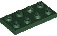 LEGO 3020 Płytka 2x4 Ciemny Zielony 4586057 1szt N