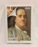 Puzzle 1000 Karykatura Benjamina Franklina Deico