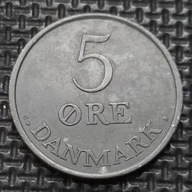 *DANIA [0684]*5 Ore 1961 Król Fryderyk IX *cynk, Korona Monogram
