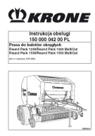 Krone Round Pack 1250, 1250 MC, 1550, 1550 MC - instrukcja obsługi pras PL