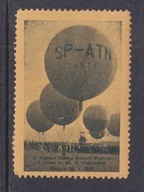 Zawody Balonowe 1939, nalepka, balon, revenue,