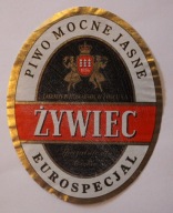 ETYKIETA - BROWAR w ŻYWCU - ŻYWIEC - EUROSPECJAL PIWO MOCNE JASNE