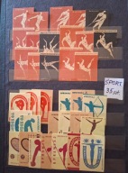 Etykiety zapałczane Sport sztuk 35