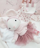 Lalka tilda szmacianka przytulanka Myszka 38 cm ręcznie szyta handmade