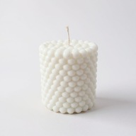 Dekoracyjna świeca sojowa Perły, eko, handmade