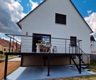 Nowoczesny Taras Metalowy Wolnostojący Loft - Konstrukcja Stalowa - Trwały