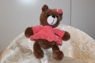 Miś w sukience – ręcznie wykonana maskotka