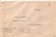 PARCZEW -koperta erka obieg 1926 rok do Biała Podlaska Sąd Okręgowy