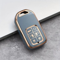 Szaro-złote etui na kluczyk HONDA Accord Civic CR-V HR-V XR-V 6 przycisków