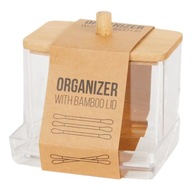 POJEMNIK/ORGANIZER BAMBUS NA PATYCZKI KOSMETYCZNE HIGIENICZNE DO USZU 820
