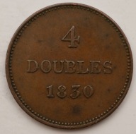 Guernesey 4 dubles 1830