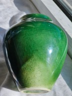 WAZON ZIELONY POLSKIE ZJEDNOCZONE FABRYKI FAJANSU WŁOCŁAWEK 1945-1955 nr965