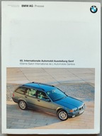 Prospekt BMW Presse Genf Geneva 1995 + Foto (3 E36, 7 E38)