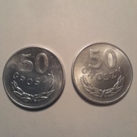 50 gr.1975 bzm, 78 zzm rok piękne, mennicze.