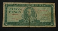 Kuba Cuba - banknot - 5 Pesos 1990 rok