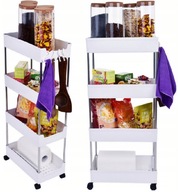 PÓŁKA ŁAZIENKOWA|KUCHENNA NA KÓLKACH SZAFKA REGAŁ POJEMNY