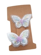 Pierwsza spinka mini spinki do włosów spineczki motylek motylki chrzest