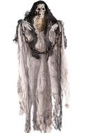 WISZĄCY SZKIELET Z SZATĄ NA HALLOWEEN 60cm